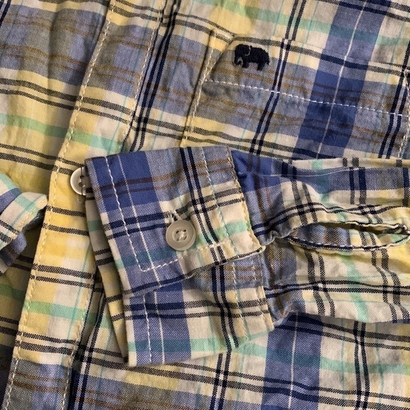 Boy’s Carter Blue & Yellow Button Down Shirt - Picture 4 of 7